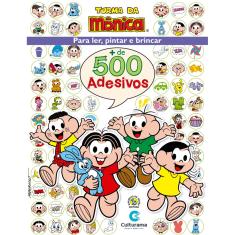 Livro - 500 Adesivos Turma da Mônica