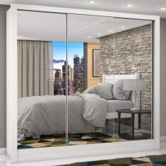 Guarda-Roupa Casal 3 Portas com Espelho Porto Premium Espresso Móveis