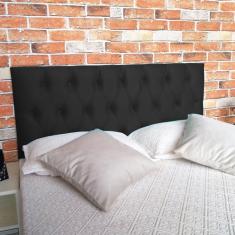 Cabeceira King Luna X Suede Liso Preto 195 x 80 RBL