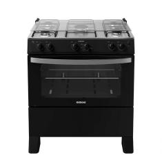 Fogão Waves New 5 Bocas Preto Itatiaia Bivolt
