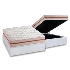Cama Box Baú Casal: Colchão Molas Ensacadas Anjos MasterPocket Classic