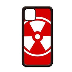 Capa de proteção quadrada vermelha com radiação de ionização para iPhone 12 Pro Max para Apple Mini Mobile Case