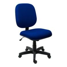 Cadeira Diretor Operativa Tecido Azul Com Preto - Ultra Móveis