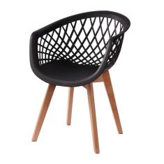 Cadeira Web Wood Preta