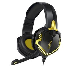 Bright Headset Gamer LED USB P3 7.1 Preto, com Cabo, Almofadado, Haste Regulável (Dark)