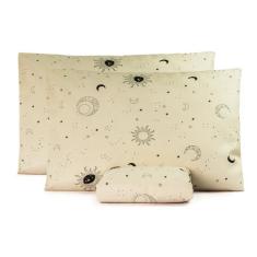 Lençol Queen 3 Peças Sem Elastico Algodão Misto 150 Fios - LENNY ENXOV