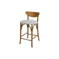 Banqueta Banco Madeira Maciça Anita Linho Prata Destaque - Studio Meta