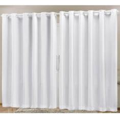 Cortina Blackout em Tecido Prime 4,00 m x 2,70 m - Gelo - Bella Vita