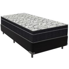 Cama Box e Colchão Airtech 150 Espuma D45 Solteiro Ortobom
