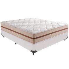 Cama Box e Colchão Classic 26 cm Molas ensacadas Casal Anjos