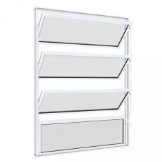 Janela Basculante Sem Grade Riobras Alumínio 80cmx60cm Branco