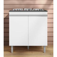 Balcão Para Cooktop Andréia 2 Portas Branco Ajl