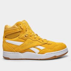 Tênis Couro Reebok BB 4000 II Cano Médio Masculino-Masculino