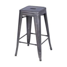 Banqueta Alta Tolix Iron Titan Em Aço Bronze