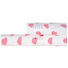 Jogo de Toalhas 2 pçs Banho e Rosto 100% Algodão Felpuda Dohler Prisma