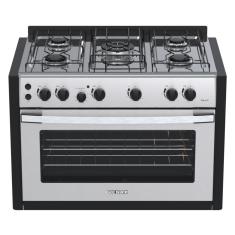 Fogao a Gas de Embutir 5 Bocas Venax Gaudi Platinum GII Inox 127V
