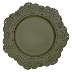 Mimo Style Renda Sousplat, Verde, 33 x 33 cm