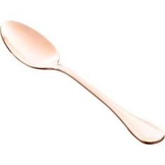 CJ 12 COLHERES DE AÇO INOX P/SOBREMESA PVD ROSÉ GOLD AVALON