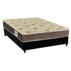 Cama Box Casal: Colchão Ortopédico Orthoflex D33/EP Matera + Base CRC Suede Black(138x188)