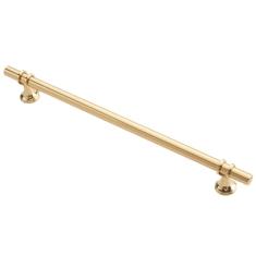 Liga de zinco preto ouro porta alças armário de cozinha puxadores de gaveta sólida moda móveis lidar com ferragem, cobre ouro 256mm