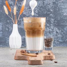 4 Copos de vidros Vitamina Transparentes 350ml Resistente