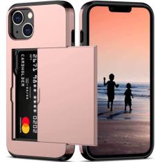 Capa Carteira Porta Cartão Embutido para o iPhone 15 / 15 Pro / 15 Pro