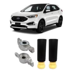 2 Kit Batente Coxim Traseiro Ford Edge 2016 2017 2018 2019 - Qualykits