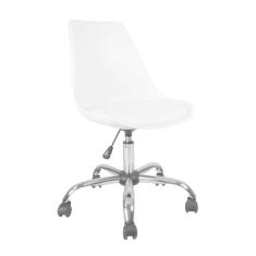 Cadeira De Escrit rio Secret ria Girat ria Eames Branca