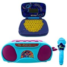 Kit Stitch - Laptop Infantil Bilíngue + Boombox Karaoke - Candide