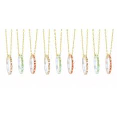 Colar Best Friends Bff Folheado A Ouro 18k - 9 Pçs - Milena Folheados