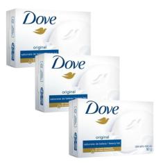Kit 3 Sabonete em Barra Dove Original 90g