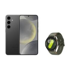 Celular Samsung S24+ 256GB - Preto + Galaxy Watch7 BT 44mm - Verde, Pr