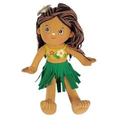 Tukatoy Boneca De Pano Pequena Negra Praiana Fofa - 34cm