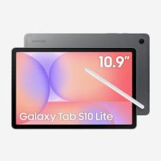 Tablet Samsung Galaxy S10 Lite 10.9" Android 15 128GB Exynos 1380 Wi-fi 8MP Caneta S Pen Capa Protetora Cinza