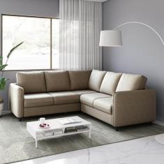 Sofá de Canto Orquídea 5 Lugares em Veludo CabeCasa MadeiraOriginals -