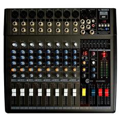 Mesa De Som CMX8C Com 8 Canais CINZA - CUSTOM SOUND