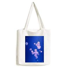 Bolsa de lona com imagem de natureza ciência oceânica Jellyfish bolsa de compras casual bolsa de mão