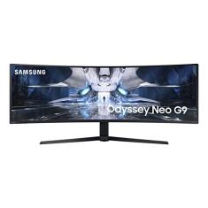 Samsung Odyssey Neo G9 49" - Monitor Gamer Curvo Mini LED, DQHD, 240Hz, 1ms, tela super ultrawide, HDMI, Display Port, USB, G-sync, Freesync Premium Pro, com ajuste de altura, Preto