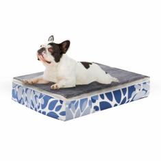 Cama para cachorro, cama de cachorro, tapete de dormir para cães, espuma ortopédica com reforço, lavável, cama para animais de estimação com capa removível