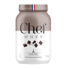 Chef Whey Protein Gourmet Zero Lactose 907g- Chef Whey, CHOCOLAT NOIR 