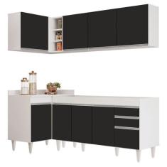 Armário de Cozinha Modulado de Canto Direito 4 Peças CP40 Balcão sem T