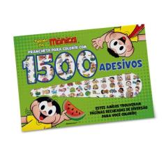 Livro - Turma Da Mônica - Prancheta para colorir com 1500 Adesivos