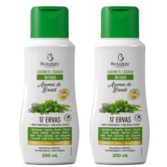 Kit 2 Sabonete Líquido Íntimo 17 Ervas 200Ml - Bio Instinto