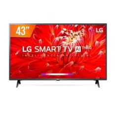 Smart TV LED 43" Full HD LG 43LM6370PSB ThinQ AI 3 HDMI 2 USB Wi-Fi Bl