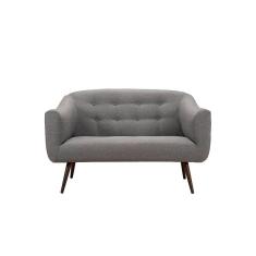 Sofá Retrô Noruega 2 Lugares - Cinza