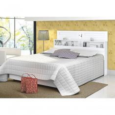 Cabeceira Casal Florença 1,40 Branco - Vitamov