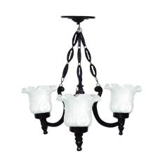 Lustre Colonial de Teto Atlanta com Corrente em Alumínio