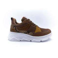 Tenis Via Marte Casual Plataforma-Feminino