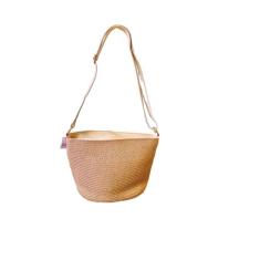 Bolsa Feminina De Praia Transversal Sintética Bege Escuro