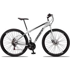 Bicicleta Aro 29 Dropp Sport Aero Aço Carbono 21 Vel Marchas Freio a Disco-Unissex